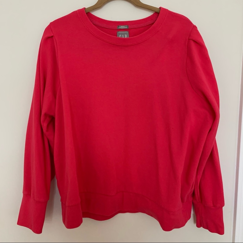 Gap puff sleeve sweatshirt